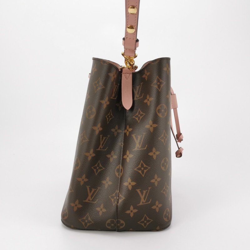 Louis Vuitton (LV) NÉONOÉ中型牛皮Monogram印花抽繩肩背包-3