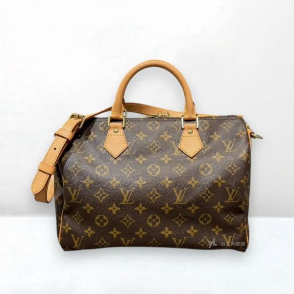 A13062-LV Speedy Bandouliere 30 老花背帶款波士頓包M41112-0