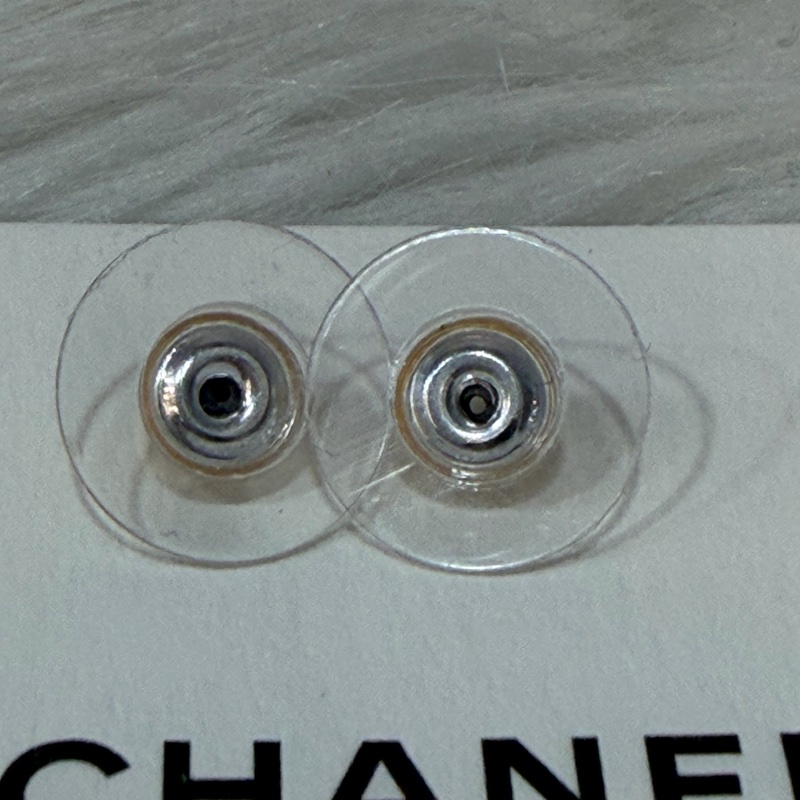 CHANEL 金色雙C金幣紋 吉他彈片撥片PICK LOGO 垂吊式 耳環 VINTAGE老香風-7