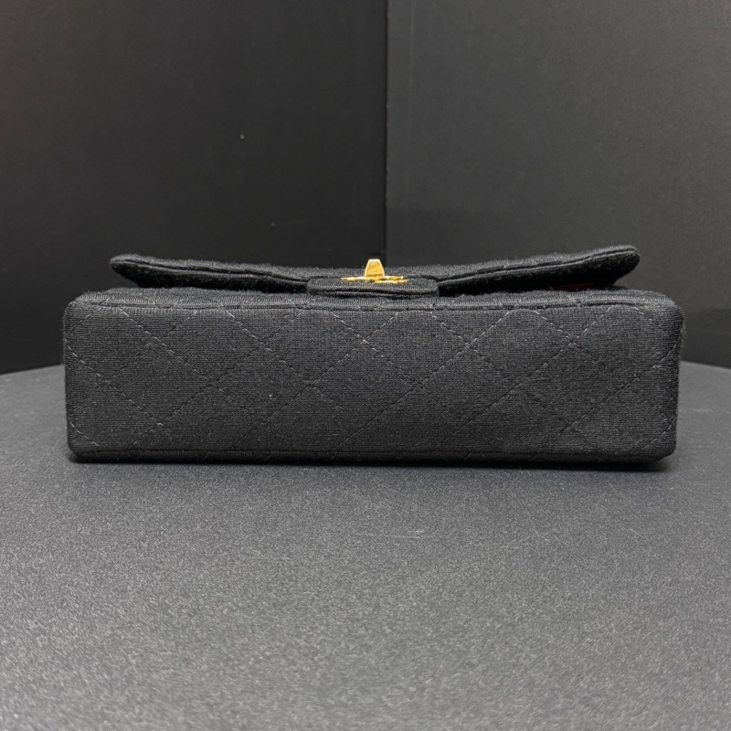 (超級新🆕) CHANEL CF25 經典雙翻蓋 黑金肩背包 【專櫃386,300】-4
