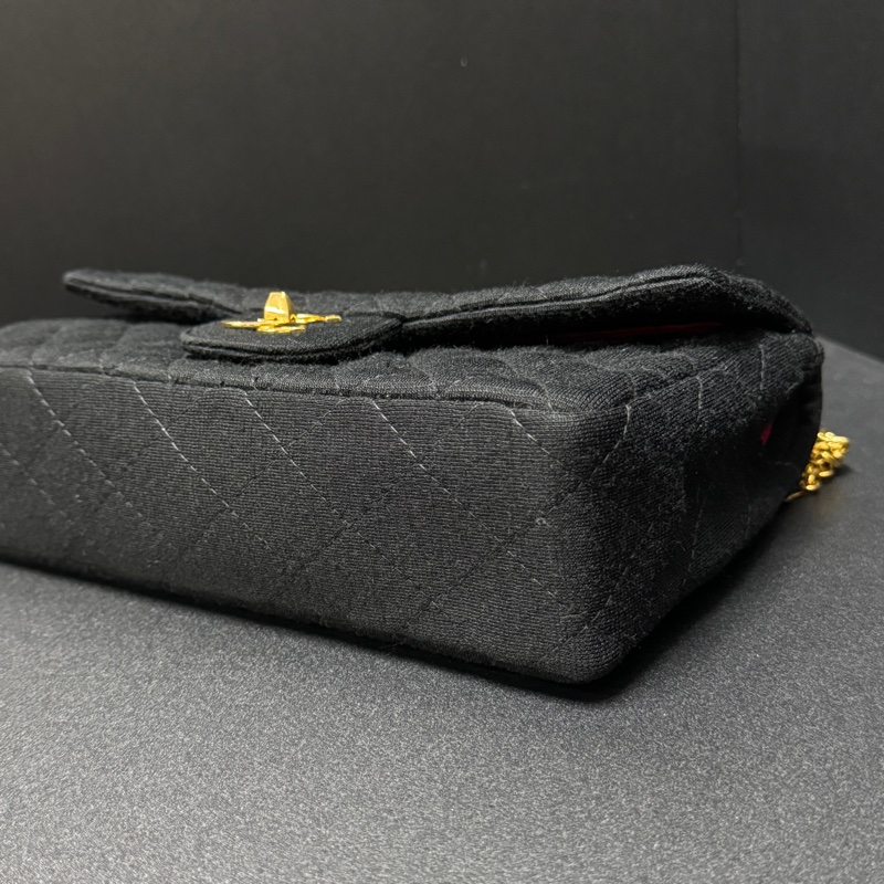 (超級新🆕) CHANEL CF25 經典雙翻蓋 黑金肩背包 【專櫃386,300】-5