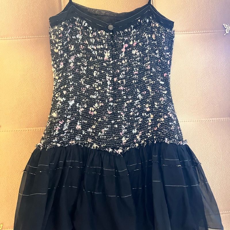 Chanel中古軟尼連衣裙38碼-0
