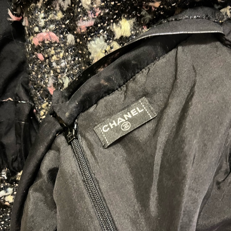 Chanel中古軟尼連衣裙38碼-5