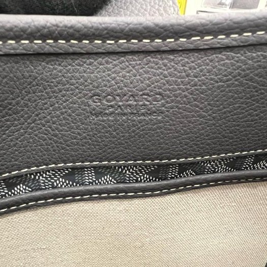 東區正精品㊣GOYARD MUSETTE 全新灰色圖騰手工繪製斜背包肩背包RZ6434-9