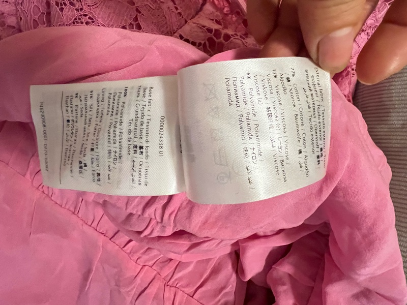 Valentino玫紅色連衣裙42碼-3