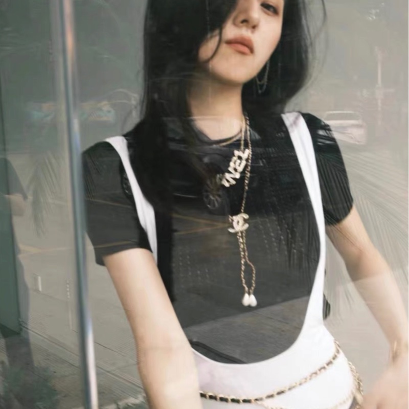 全新✨Chanel✨Jennie同款秀上款正反兩穿泳裝外搭泳衣比基尼-7