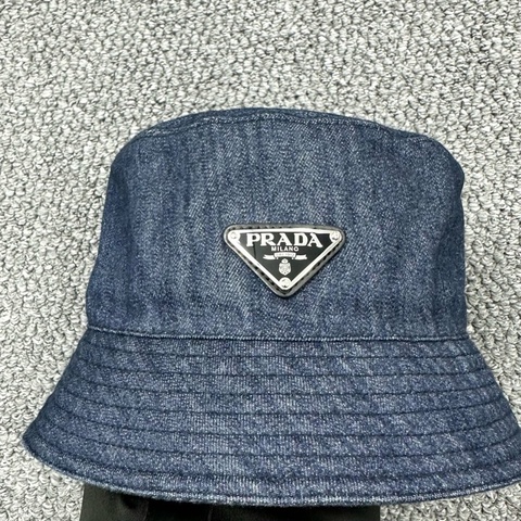 Prada 單寧漁夫帽 深藍Denim bucket hat