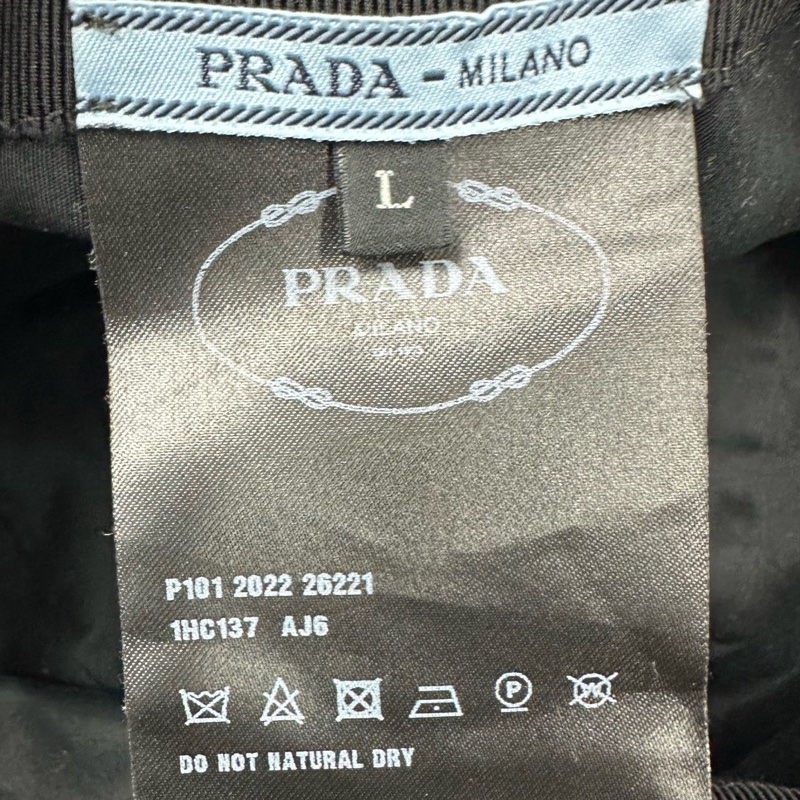 Prada 單寧漁夫帽 深藍Denim bucket hat-4