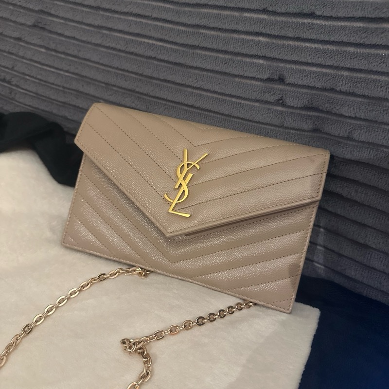 YSL經典奶茶信封包🤍✨-5