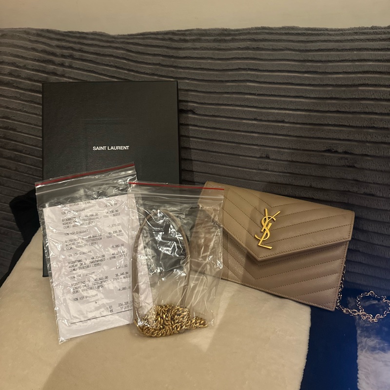 YSL經典奶茶信封包🤍✨-10