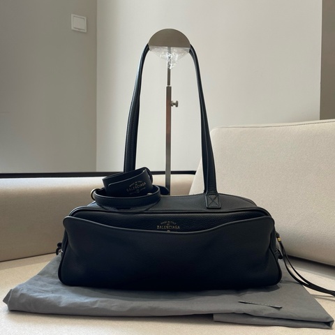 ✨閒置新Balenciaga/巴黎世家 Carrie小號保齡球包單肩包斜挎包❤️正品
