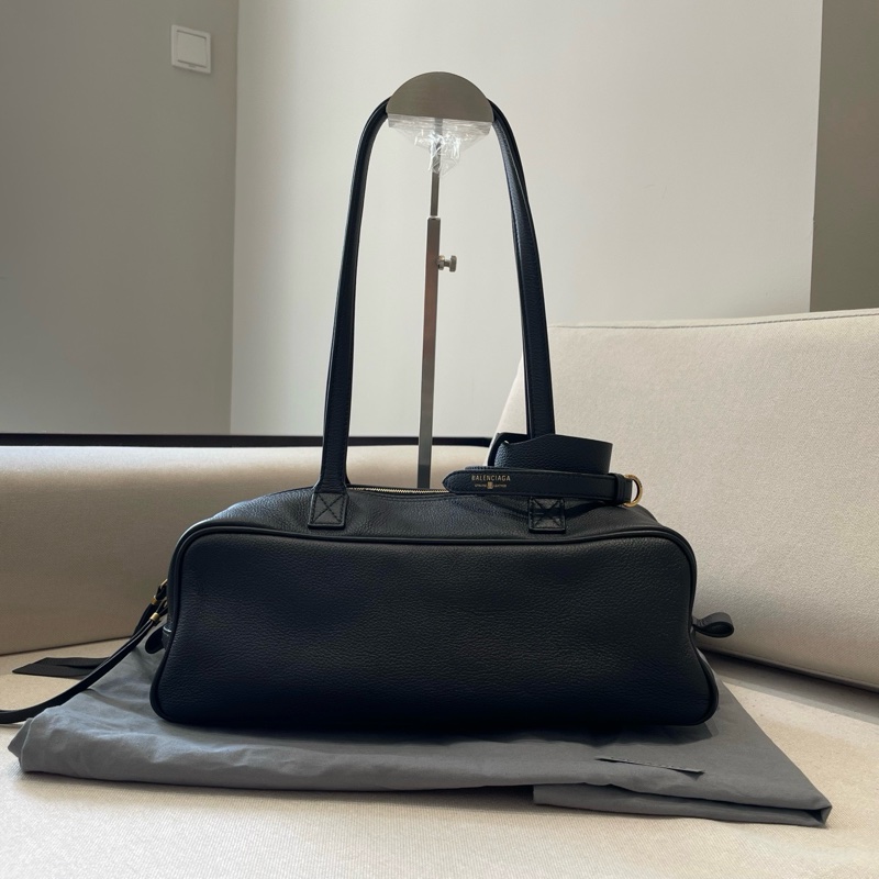 ✨閒置新Balenciaga/巴黎世家 Carrie小號保齡球包單肩包斜挎包❤️正品-1