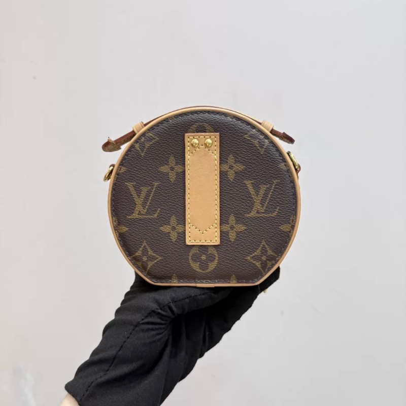 LV mini 老花硬圆饼 芯片款-2