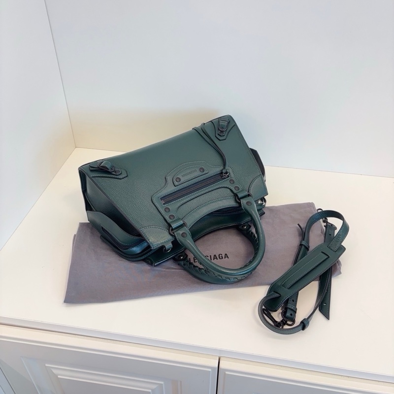 99新🆕Balenciaga巴黎世家 Neo Classic新款機車包 復古綠荔枝皮 黑五金 ❤️正品保障-4