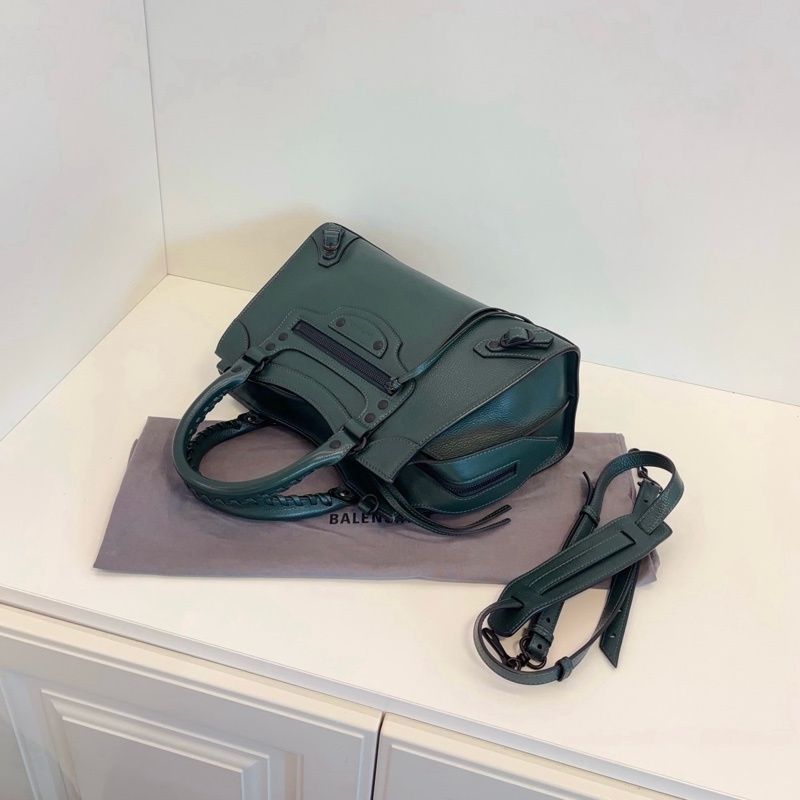 99新🆕Balenciaga巴黎世家 Neo Classic新款機車包 復古綠荔枝皮 黑五金 ❤️正品保障-5