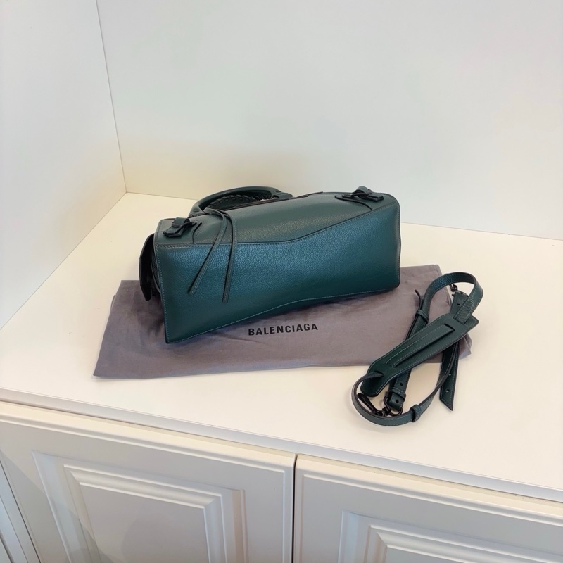 99新🆕Balenciaga巴黎世家 Neo Classic新款機車包 復古綠荔枝皮 黑五金 ❤️正品保障-6