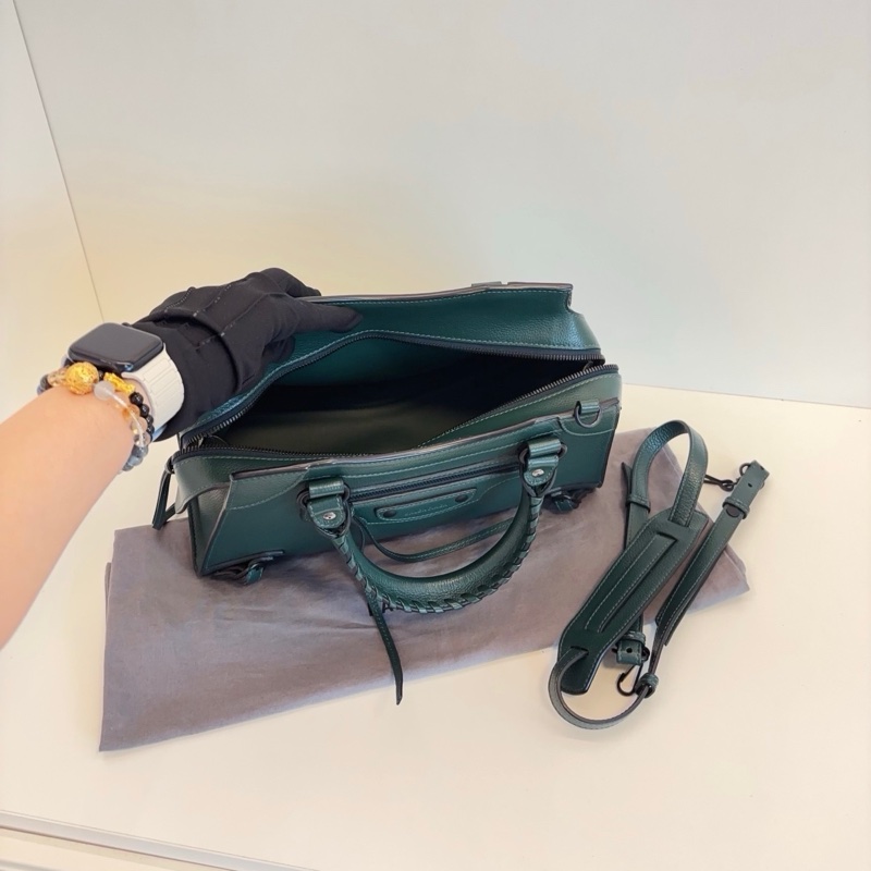 99新🆕Balenciaga巴黎世家 Neo Classic新款機車包 復古綠荔枝皮 黑五金 ❤️正品保障-7