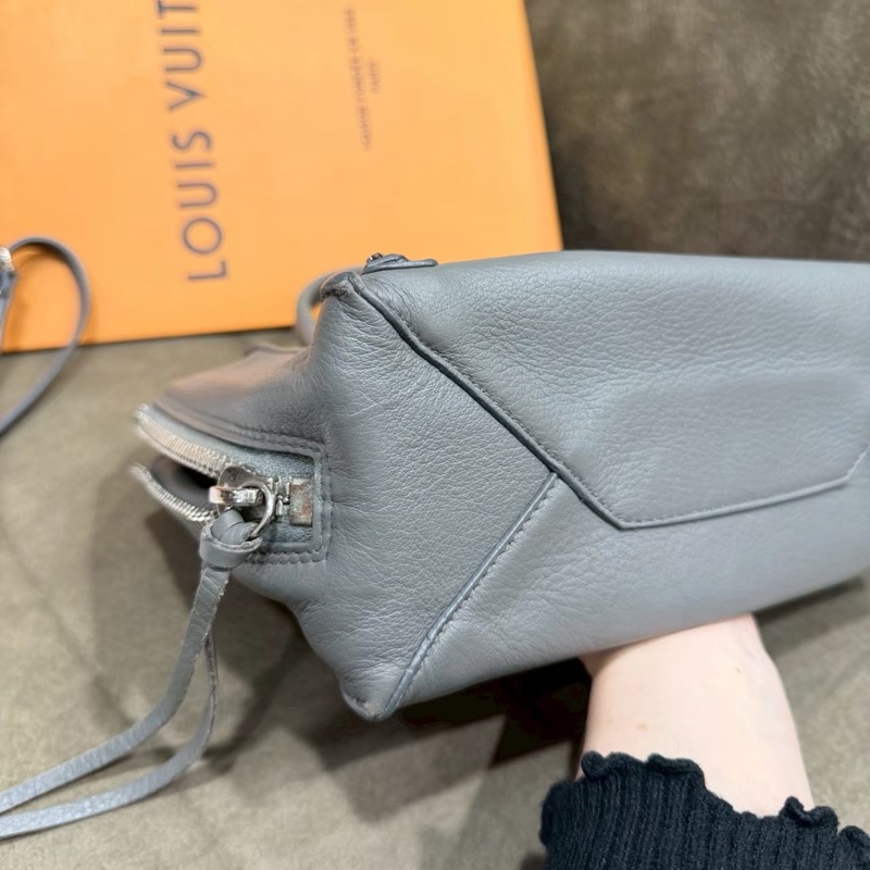 BALENCIAGA Mini Zip Papier 小羊皮手提斜背兩用包-8