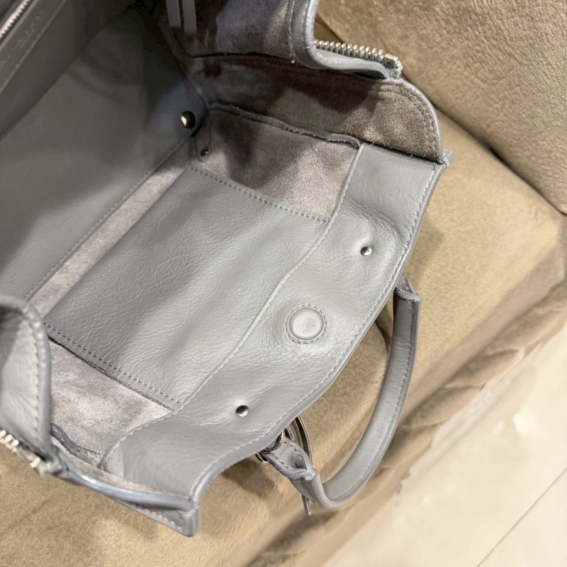 BALENCIAGA Mini Zip Papier 小羊皮手提斜背兩用包-9