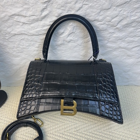 Balenciaga巴黎世家 黑金沙漏單肩斜挎包 S碼 尺寸:23*15*10