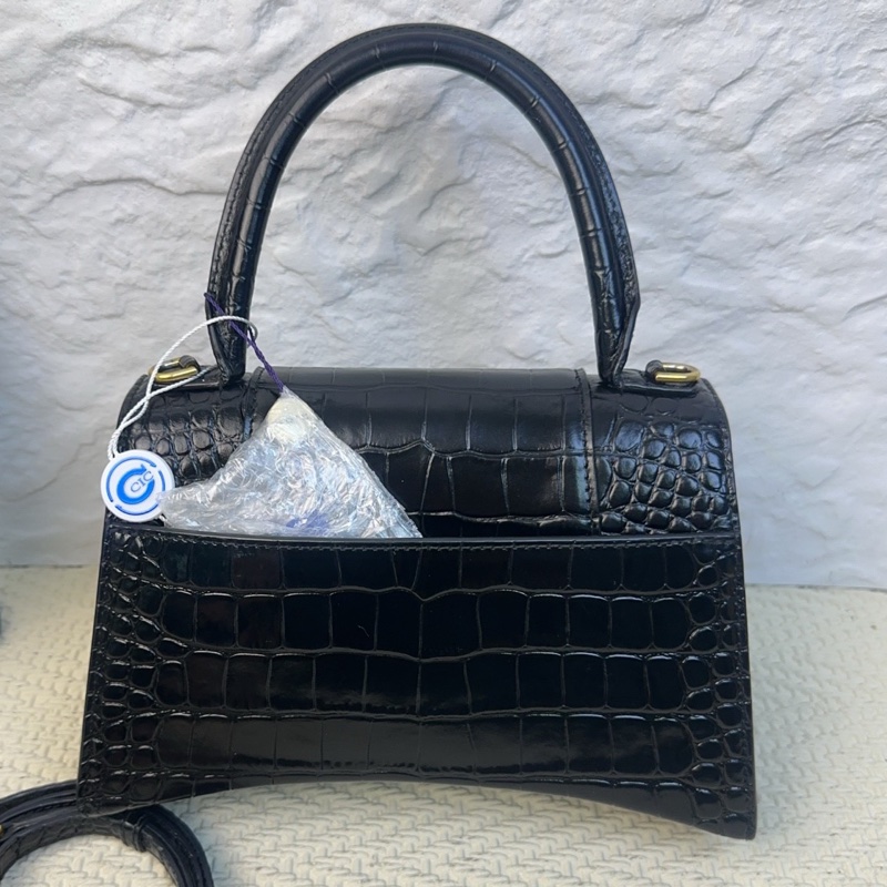 Balenciaga巴黎世家 黑金沙漏單肩斜挎包 S碼 尺寸:23*15*10-1