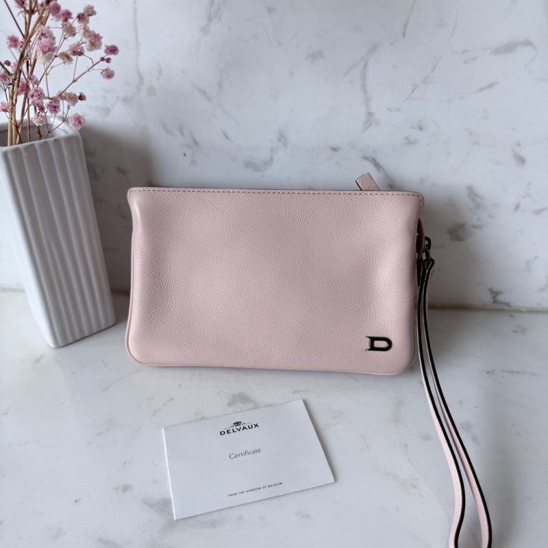 Delvaux✨三層拉鍊風琴小包手挽小包 多功能卡包零錢包手拿包-1