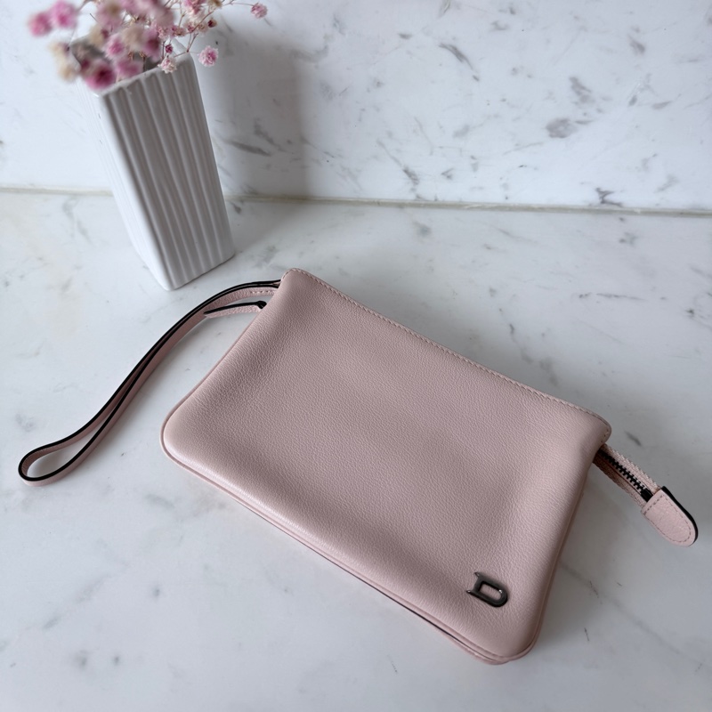 Delvaux✨三層拉鍊風琴小包手挽小包 多功能卡包零錢包手拿包-4