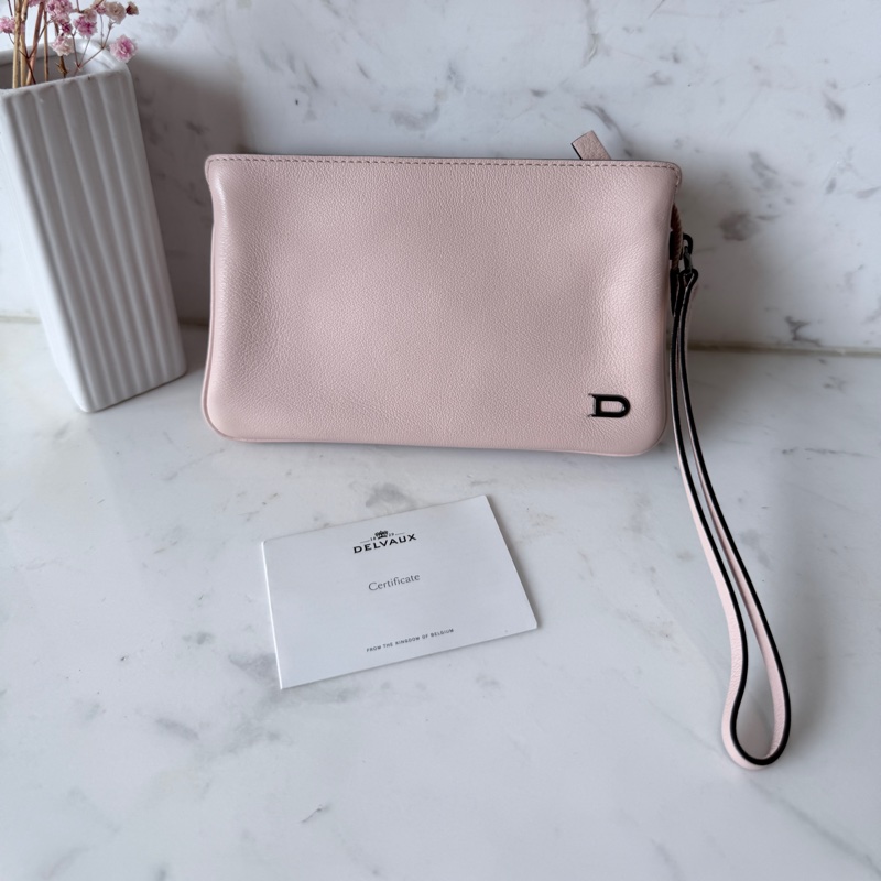Delvaux✨三層拉鍊風琴小包手挽小包 多功能卡包零錢包手拿包-10