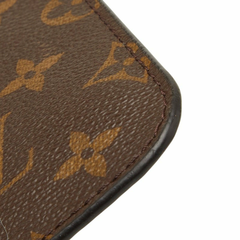 路易威登 Monogram Neverfull 配件手提包迷你手拿包棕色皮革女士 LOUIS VUITTON-3
