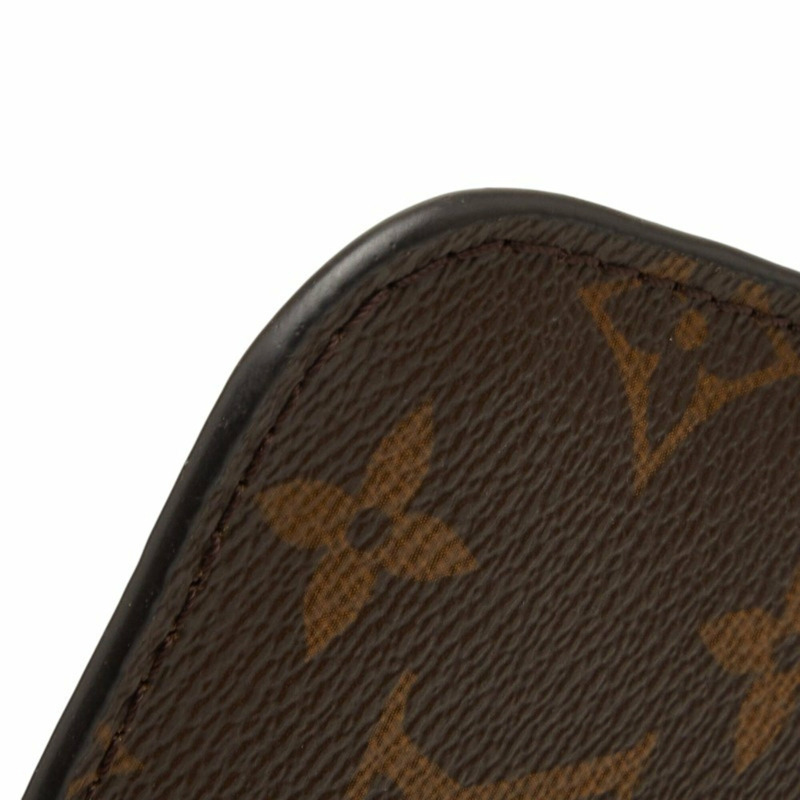 路易威登 Monogram Neverfull 配件手提包迷你手拿包棕色皮革女士 LOUIS VUITTON-4