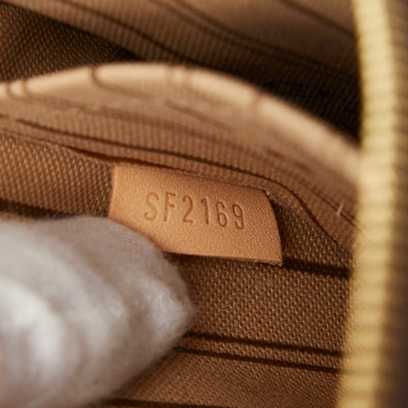 路易威登 Monogram Neverfull 配件手提包迷你手拿包棕色皮革女士 LOUIS VUITTON-6