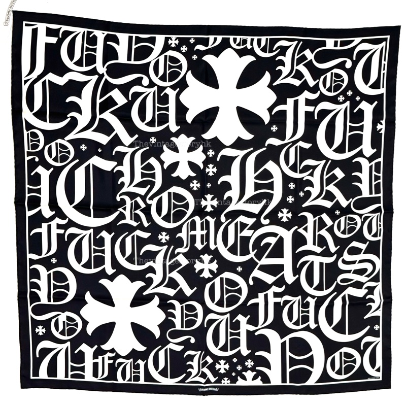 CHROME HEARTS MATH PLUS MOTIF SCARF 🧣 克羅心-0