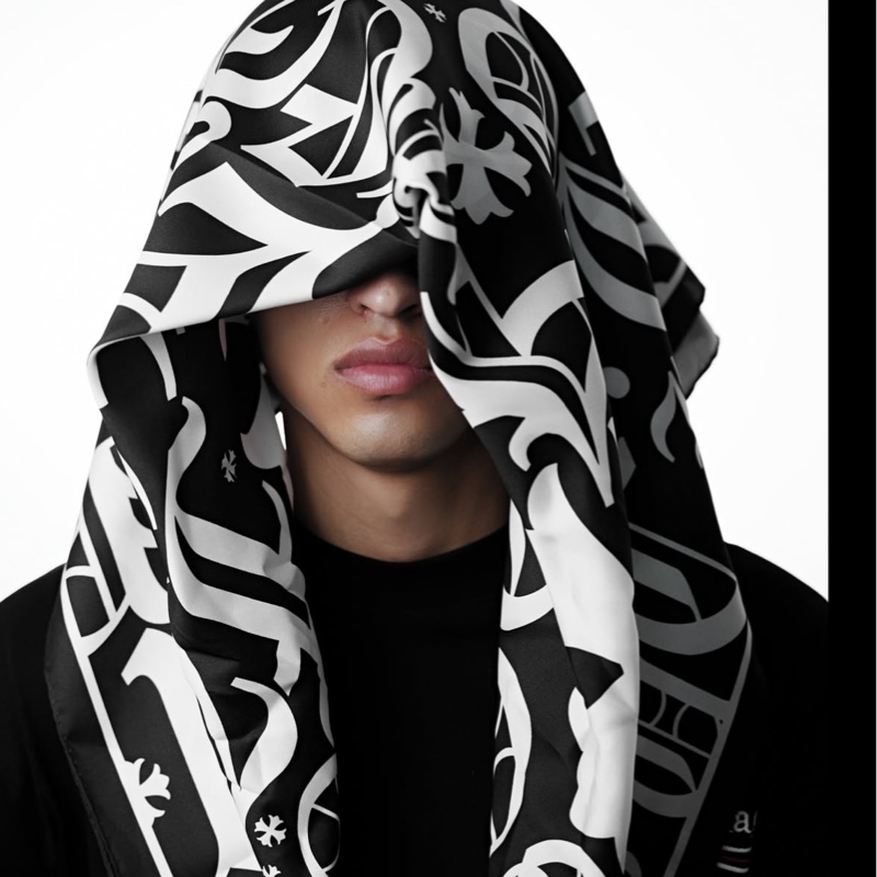 CHROME HEARTS MATH PLUS MOTIF SCARF 🧣 克羅心-5
