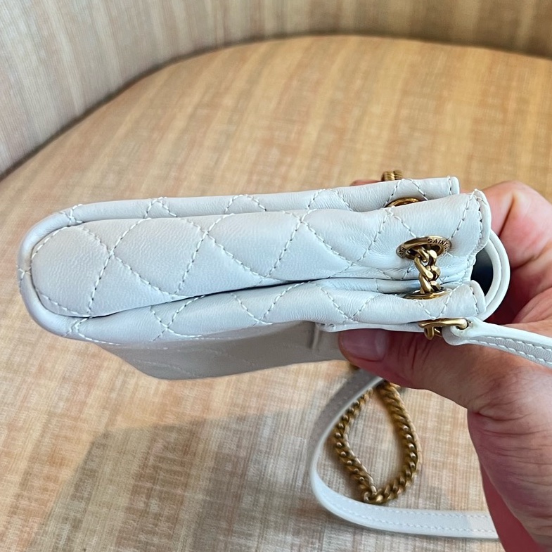 聖羅蘭YSL洛麗塔Nolita mini鏈條包 米白色-4