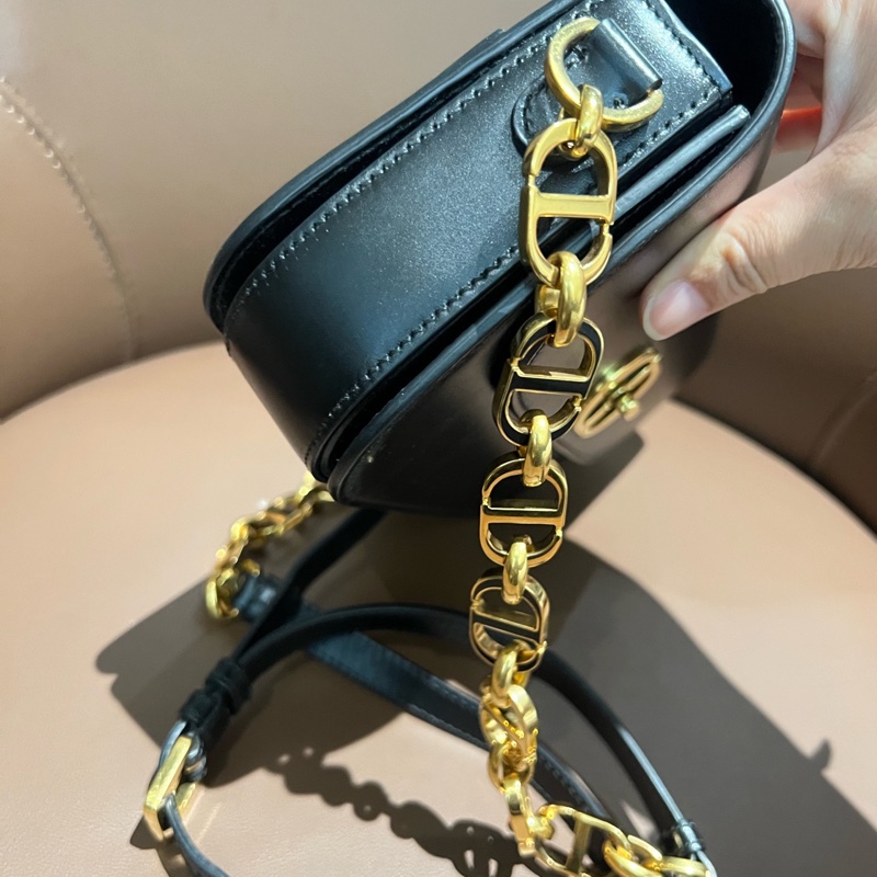 迪奧/Dior Montaigne蒙田30包牛皮純色CD標誌斜挎包 底長22.5-3