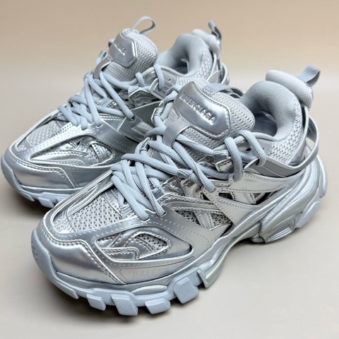 Balenciaga/巴黎世家 Track純銀鐳射休閒鞋 36碼