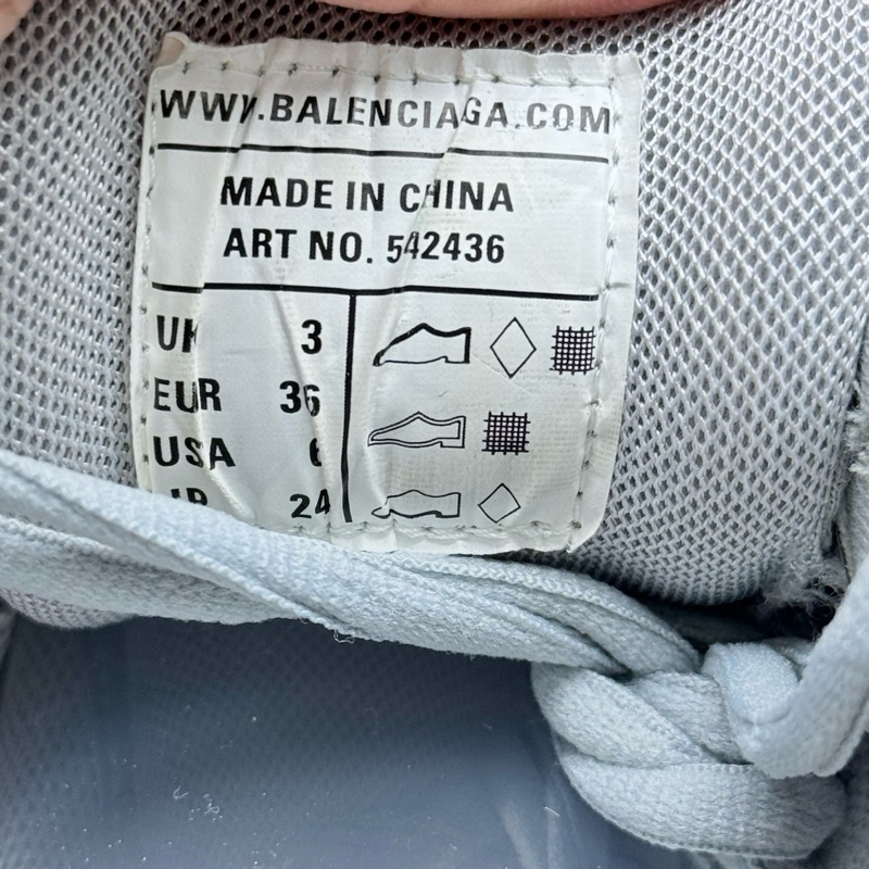 Balenciaga/巴黎世家 Track純銀鐳射休閒鞋 36碼-3