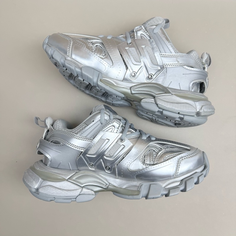 Balenciaga/巴黎世家 Track純銀鐳射休閒鞋 36碼-5