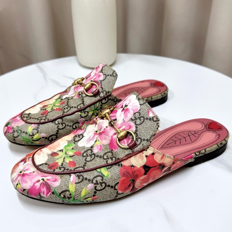 Gucci 花卉款半拖 37碼-0