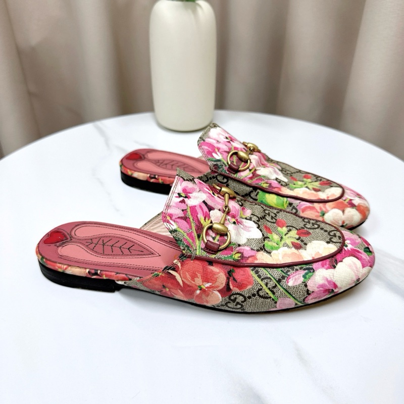 Gucci 花卉款半拖 37碼-1