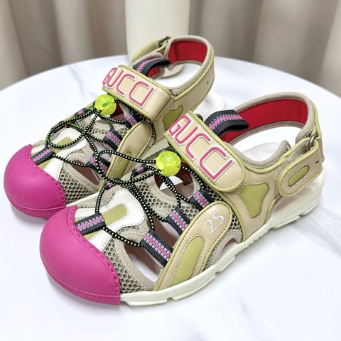 Gucci 拼色涼鞋 37碼
