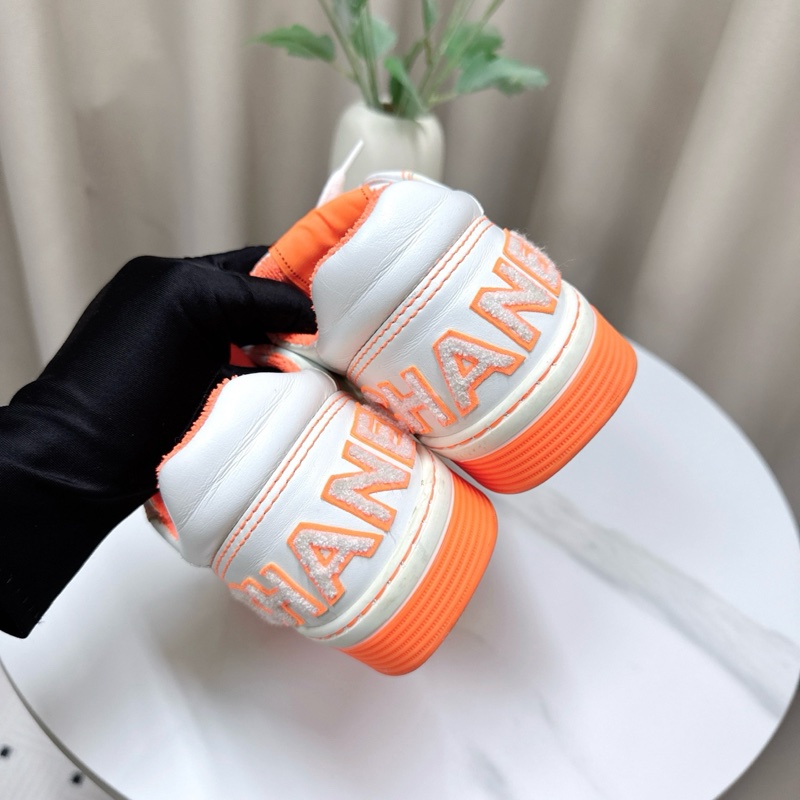 Chanel 香奈兒 粉白色板鞋 36.5碼-3