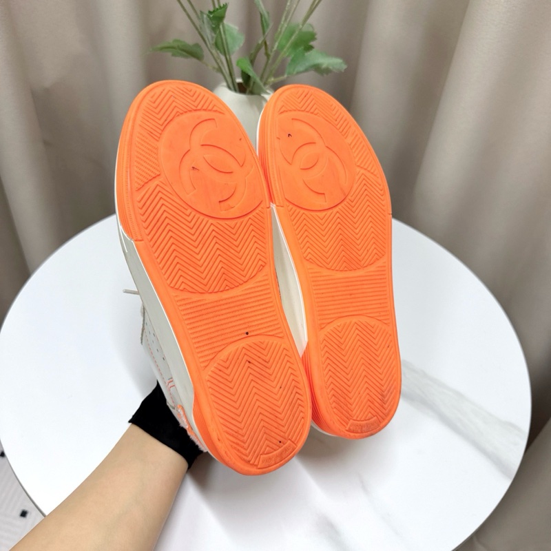 Chanel 香奈兒 粉白色板鞋 36.5碼-4