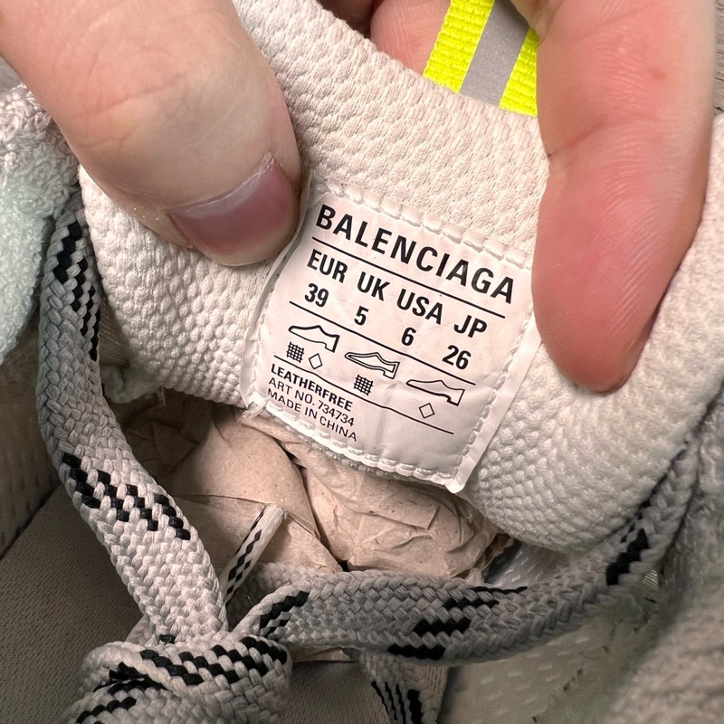 巴黎世家 Balenciaga xxxl 3xl 白紅藍 做舊 39碼-6
