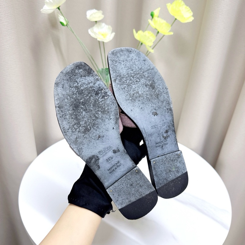 Hermes愛馬仕 H拖鞋 爆款滿鑽粉色 36.5碼-6