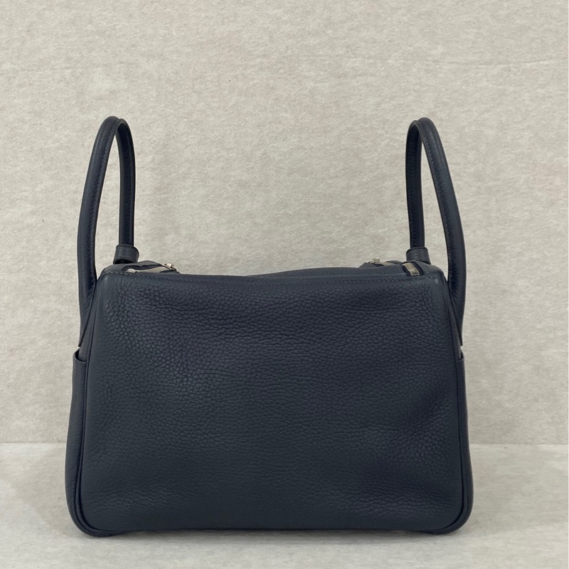 Hermes Lindy 30 午夜藍銀扣-1