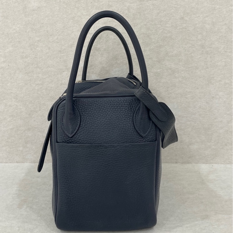 Hermes Lindy 30 午夜藍銀扣-2
