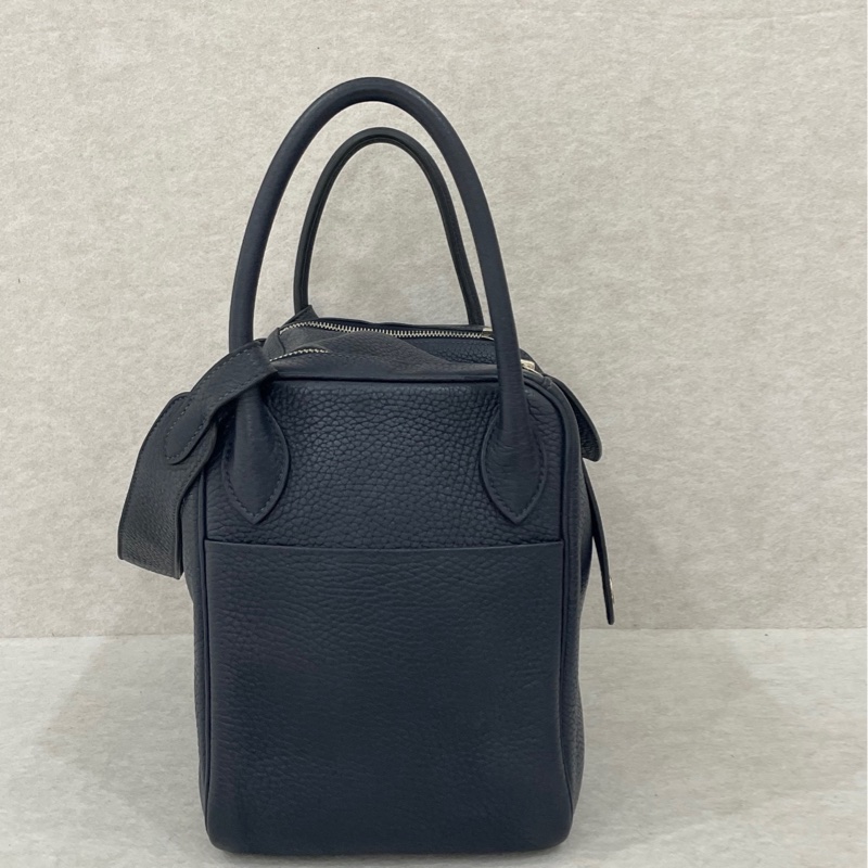 Hermes Lindy 30 午夜藍銀扣-3