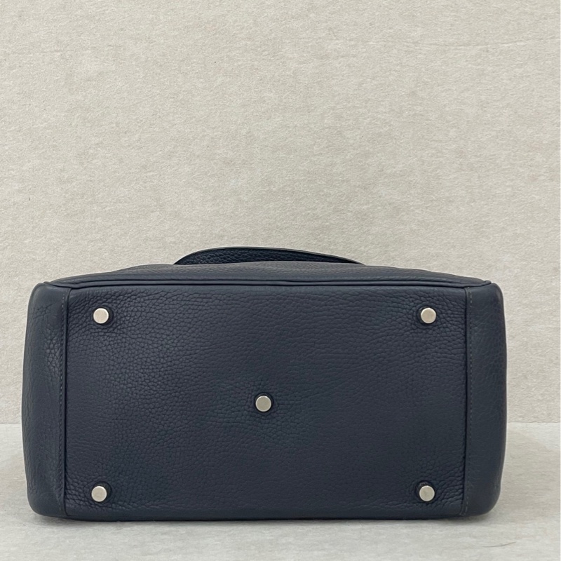Hermes Lindy 30 午夜藍銀扣-4