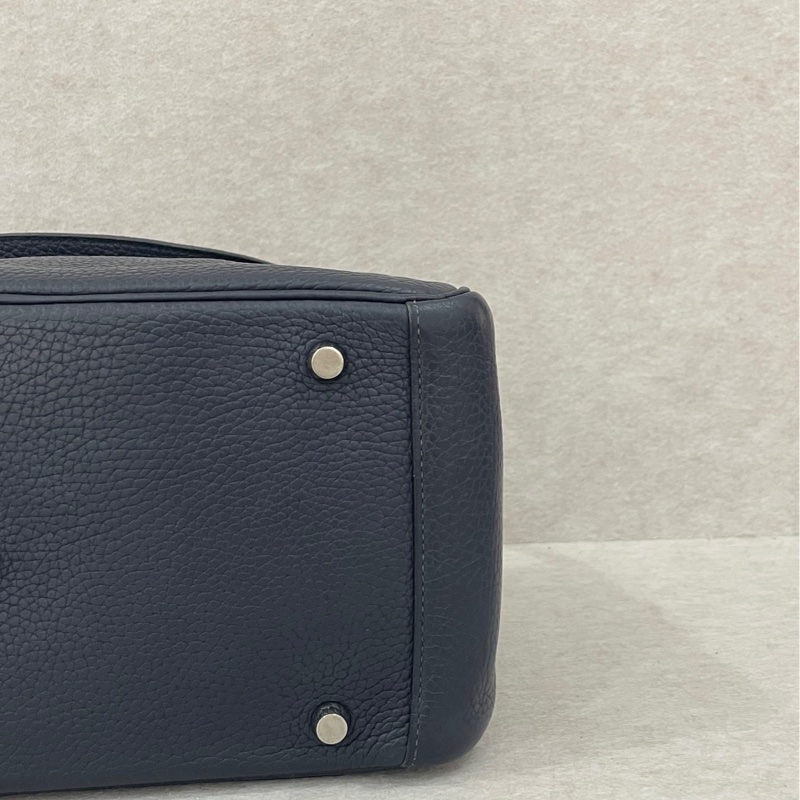 Hermes Lindy 30 午夜藍銀扣-6